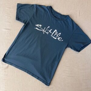 Salt Life Mens Small Blue Graphic T-Shirt Short Sleeve Cotton Logo Tee